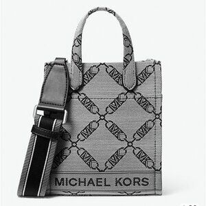Michael Kors Gigi Extra-Small Empire Logo Jacquard Crossbody Bag